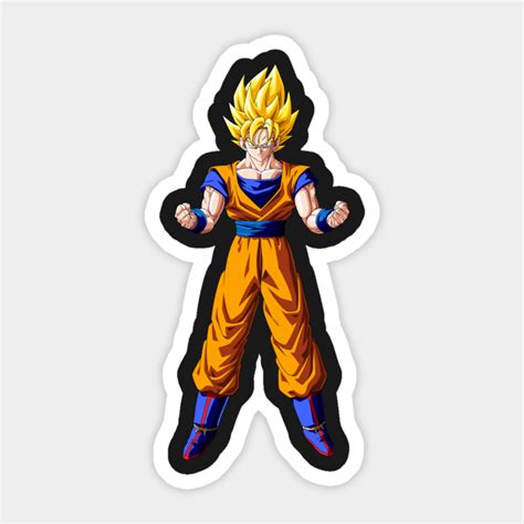 Super Saiyan Goku Dragon Ball Z Sticker Teepublic