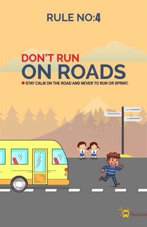 To help keep business and residential areas secure. Road Safety Rules Rule No : 4 DON'T RUN ON ROADS | Road ...