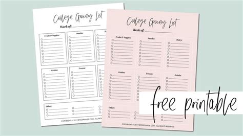21 Best Free College Printables Every Student Should Know About By