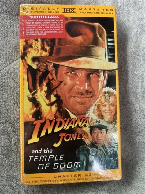 INDIANA JONES AND The Temple Of Doom VHS 1984 1999 Release New