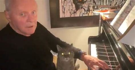 Actor Anthony Hopkins Posts A Special ‘happy Cat Day Video With His