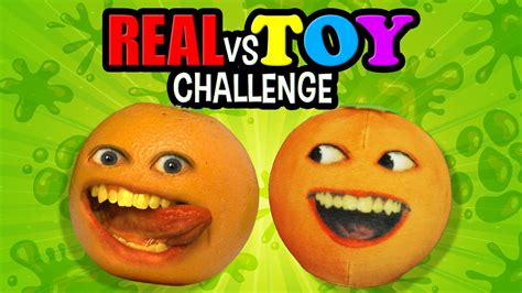 Annoying Orange Real Vs Toy Challenge Youtube