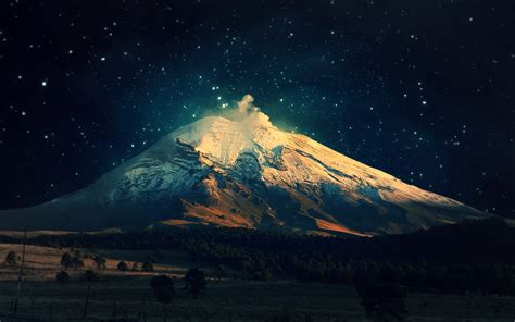 Landscape Night Mountain Wallpapers Hd Desktop And Mobile Backgrounds