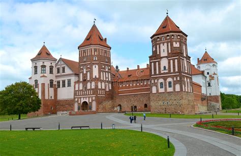 The Main Entrance Of The Mir Castle Belarus Editorial Stock Image