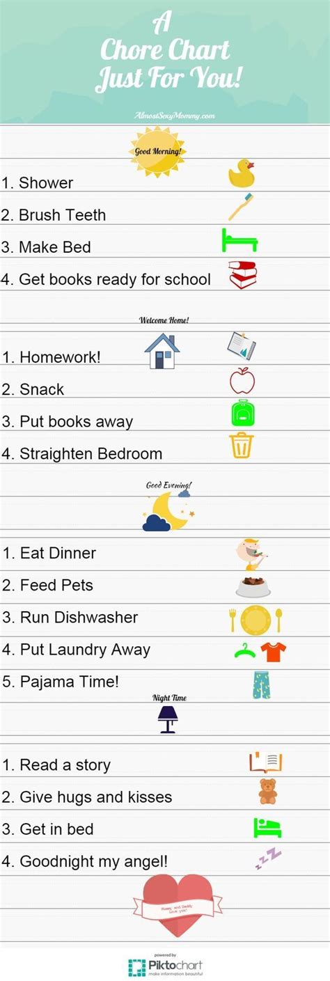 A Chore Chart Just For You A Chore Chart For