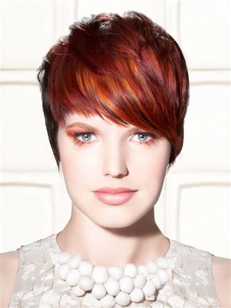Discover the bright world of red hairstyles and haircuts and add some color into your look and life! Chic Hair Highlights Ideas 2012|