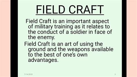 Topic Field Craft And Battle Craft Ppt Preparation For B And C