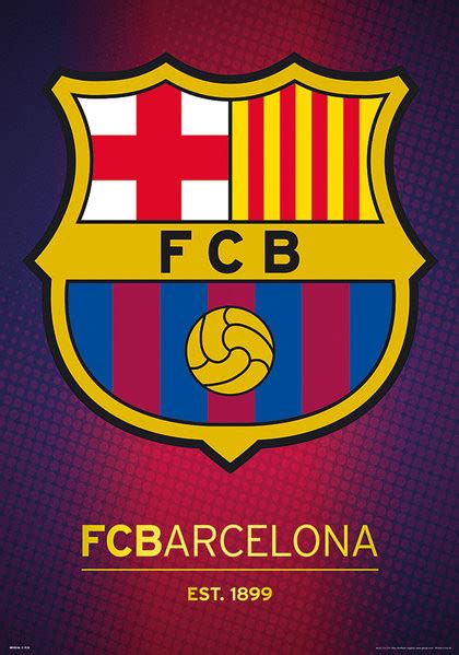 Relacje na żywo, liga typerów, konkursy z nagrodami, piłka nożna w hiszpanii, futbol w europie, podsumowania i. FC Barcelona - Crest EuroPosters.nl