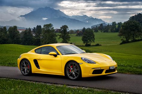 Desktop Wallpapers Porsche 2016 718 Cayman S Worldwide Yellow Auto