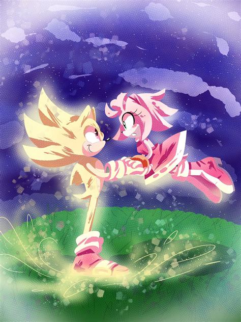 Amy Rose Kid Icarus Sonic And Amy Sonic Fan Art Cartoon Crossovers