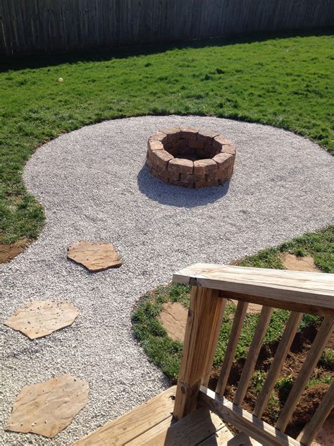 Maybe you would like to learn more about one of these? My backyard firepit with seating area. Stones from Lowes ...