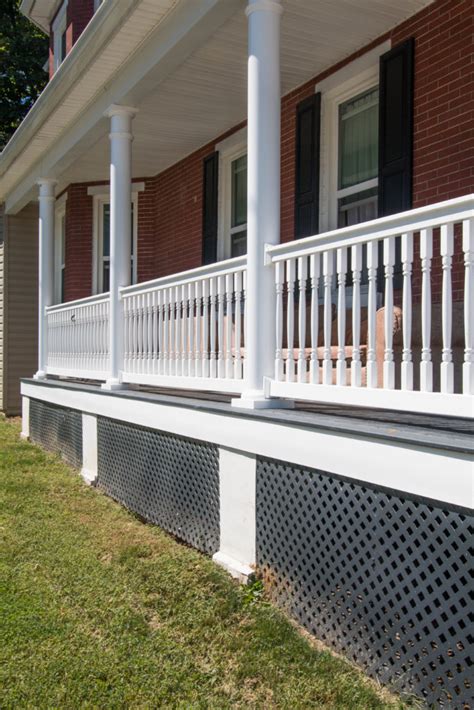 Vinyl Railings For Porches Decks And More Quality Pvc Handrail Installation