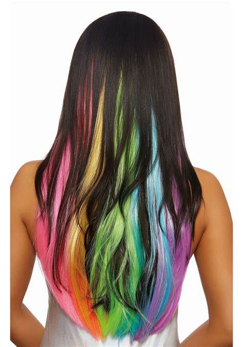 Hidden Rainbow Hair Is The Trend You Never Knew In 2020 Rainbow Hair Extensions Hidden
