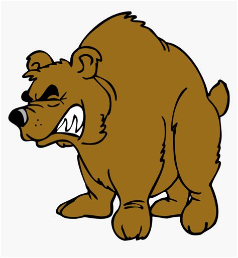 Brown Bear Grizzly Bear Clip Art Angry Bear Cartoon Png Transparent Png Kindpng