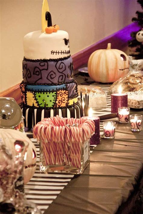 You can round off the look with floating ghosts or hanging ghosts. Nightmare Before Christmas Birthday Party Ideas ...