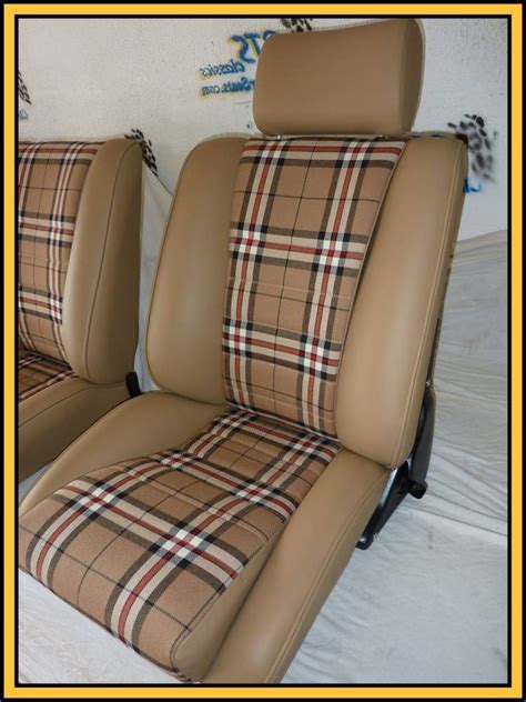Vintage Style Tartan Plaid Automotive Upholstery Fabrics