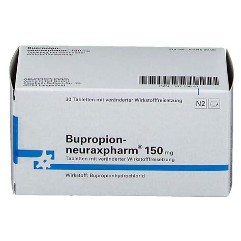 Bupropion Neuraxpharm Mg St Mit Dem E Rezept Kaufen Shop Apotheke