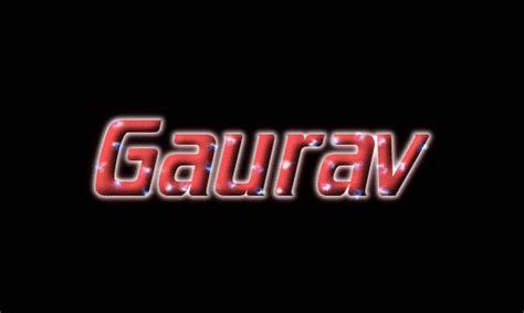 Gaurav Лого Бесплатный инструмент для дизайна имени от Flaming Text