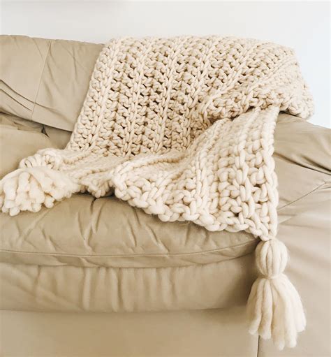 Chunky Blanket Crochet Pattern By Brennaannhandmade Hobium Blog