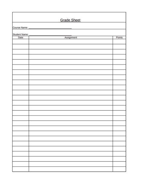 Simple Assignment Sheet Template Assignment Sheet Homeschool Templates