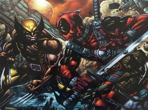 Deadpool Vs Wolverine Print I Purchased At Nc Comicon Deadpool