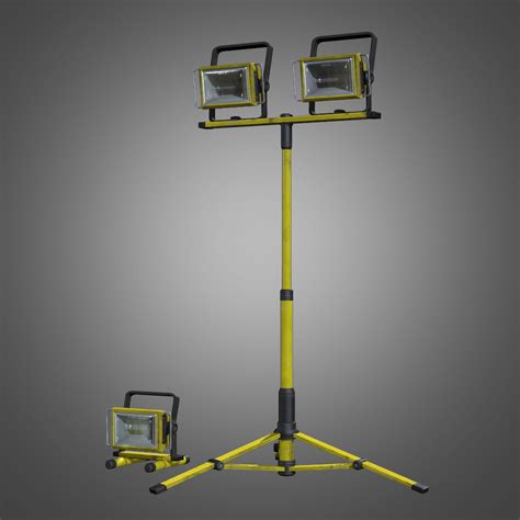 3d Model Portable Construction Light Set Pbr Game Ready Vr Ar Low