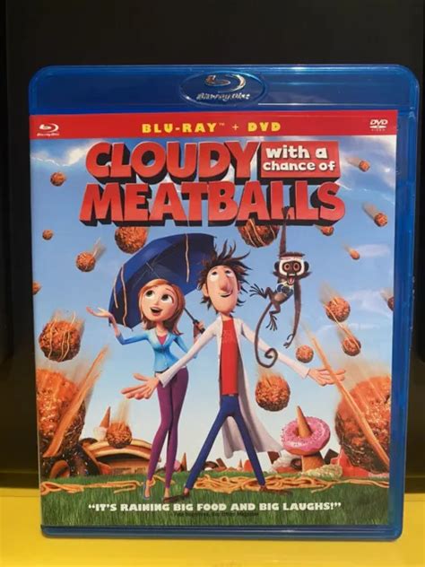 CLOUDY WITH A Chance Of Meatballs Blu Ray DVD 2010 2 Disc Set NO