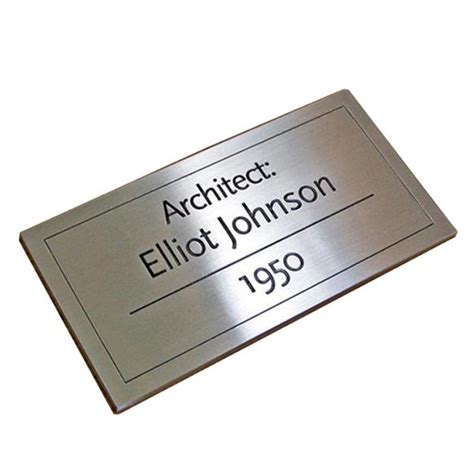 Stainless Steel Logo Plate With Engraved Logo Gowin Ts Coltd