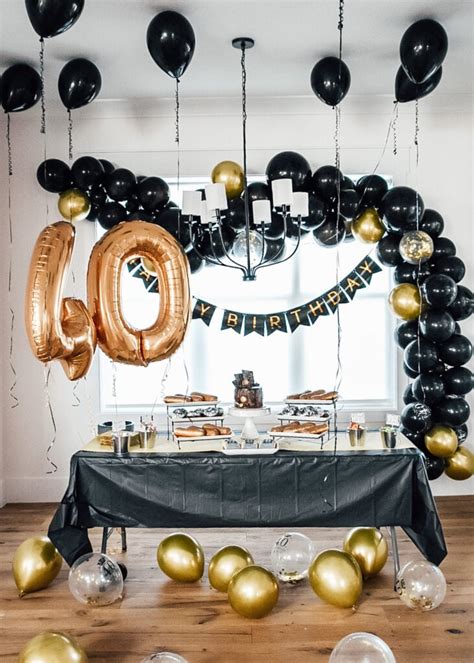 A Special 40th Birthday Party For Him Start At Home Decor