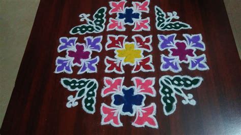 We are given simple steps to draw these dots rangoli at your home. 18-6-6 dots Kolam for Sankranthi 2019/Latest Pongal Kolam ...