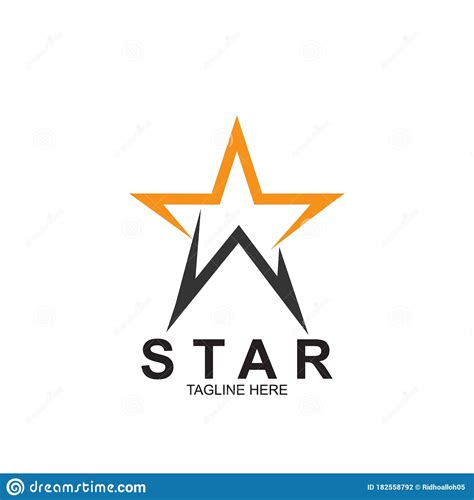 Premium Star Logo Design Stock Vector Illustration Of Winner 182558792