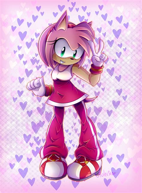 amy rose [sonic riders] by violetstardoesart on deviantart