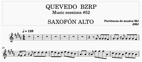 Saxofon Alto Pdf Quevedo Bzrp Partitura Ii Music Score For Violin