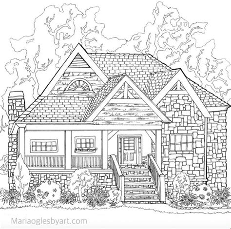 Adult Coloring Book (With images) | Coloring books, House colouring