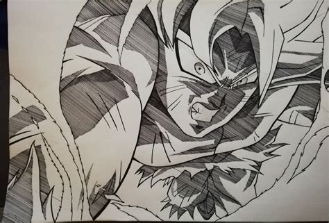 Line Art Of Ui Goku Dbz
