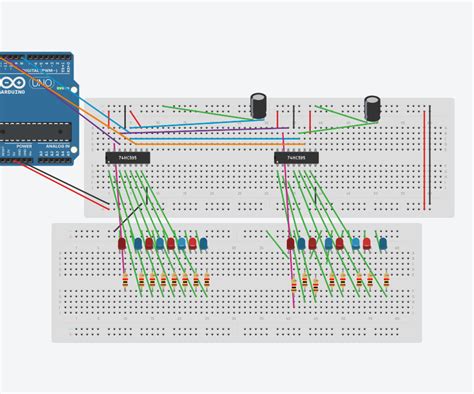 Using Shift Registers Hc To Drive Leds Steps Instructables