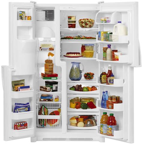 Maytag Mzd2665heq 26 Cu Ft Wide By Side Refrigerator With Dual Cool