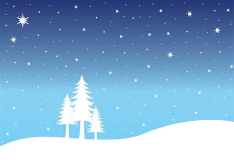 Christmas Frozen Snow Landscape Vector Vector Free Download