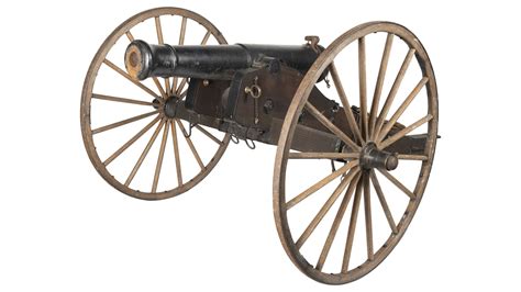 2 Pounder Smoothbore Percussion Field Cannon With Accessories Rock