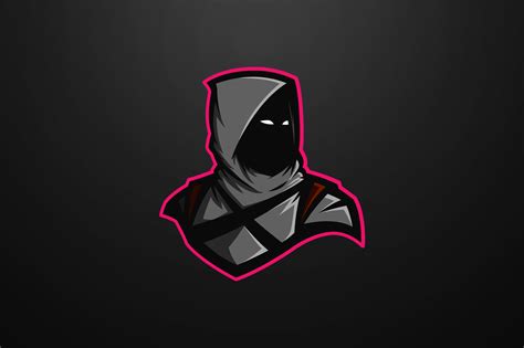 Black Assassin Mascot Logo Template Afbeelding Door Arzukaartwork