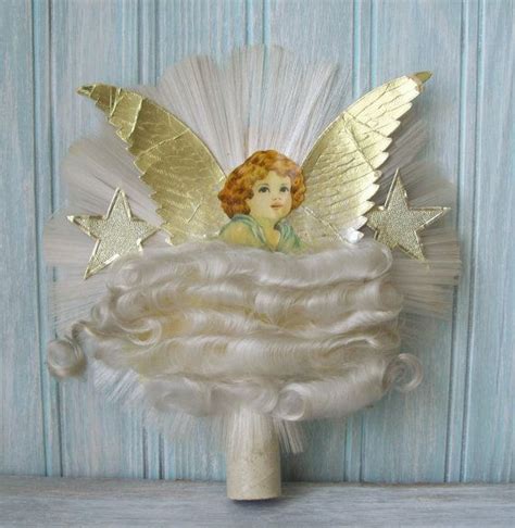 Capellini pasta, known as angel hair in english. Vintage Christmas Angel Tree Topper Spun Glass Angel Hair ...