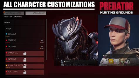 The game comes with a different number of weapons suiting to players of all gameplay styles. All Character Customization & Outfits in Predator: Hunting ...
