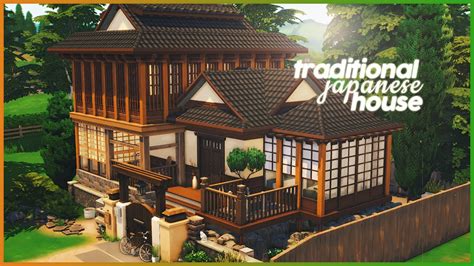 Traditional Japanese House 🌸🍣 Exterior The Sims 4 Speed Build