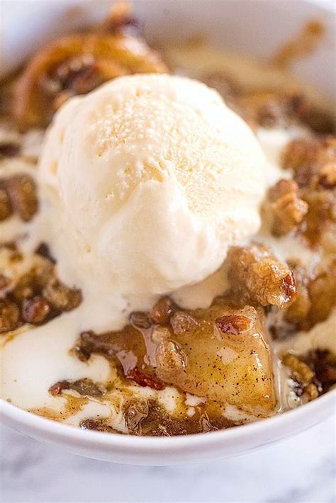 My favorite way to eat it is as soft serve right out of the blender but you can also freeze so it's firm enough to scoop into ice cream cones. A delicious baked banana crumble served with ice cream or ...