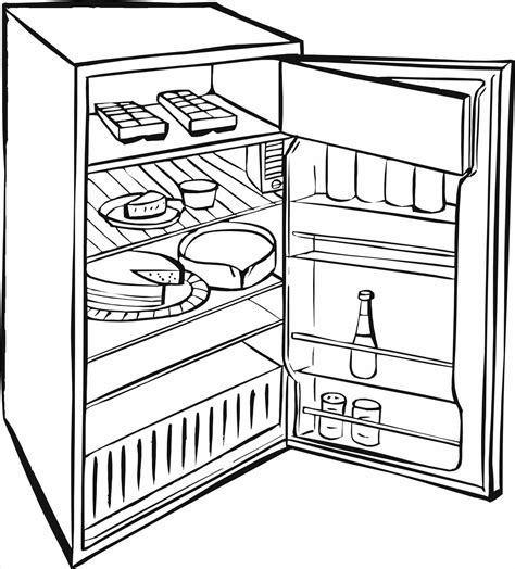 Refrigerator Drawing At Getdrawings Free Download