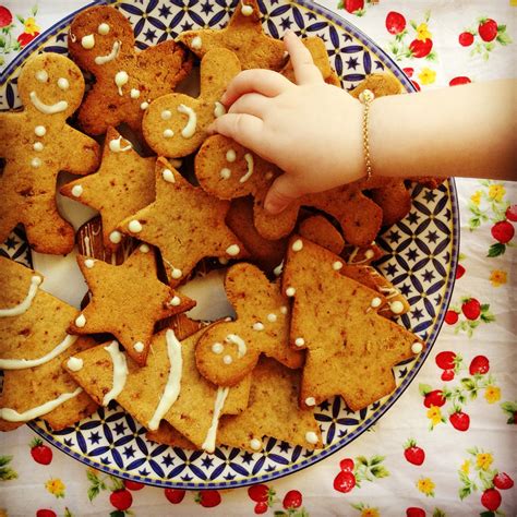 Healthy Gingerbread Christmas Cookies My Lovely Little Lunch Box