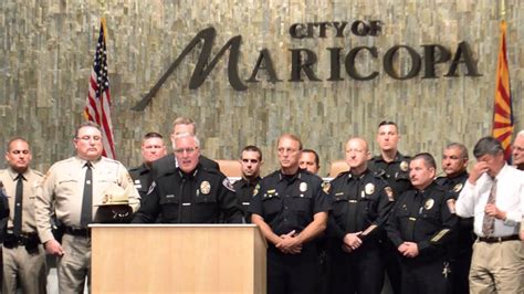 Maricopa Police Department Labor Day Press Conference Safe Driving