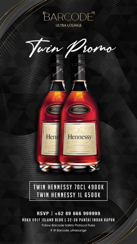 Twin Promo Hennessy Barcode Ultra Lounge