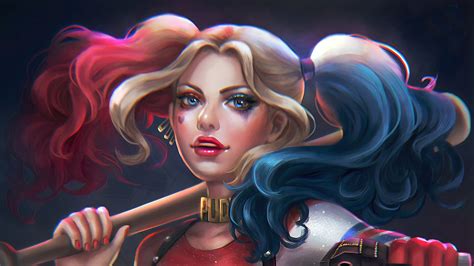 New Artwork Of Harley Quinn Hd Superheroes 4k Wallpapers Images