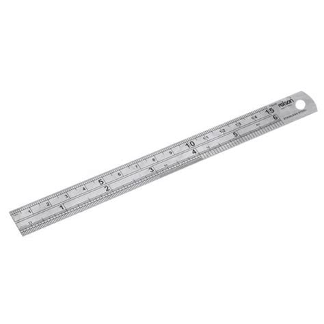 150mm 6 Inch Stainless Steel Ruler 50822 Rolson Tools